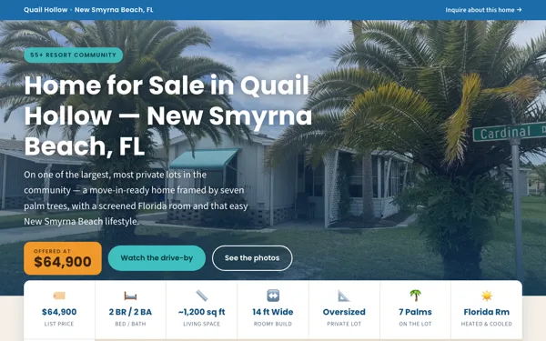 Quail Hollow New Smyrna Beach